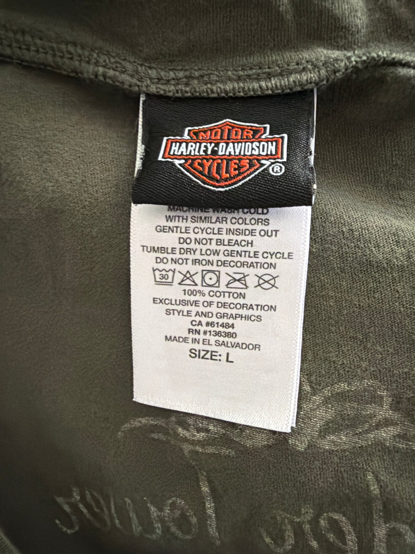 Y2K HARLEY DAVIDSON GREEN TANK