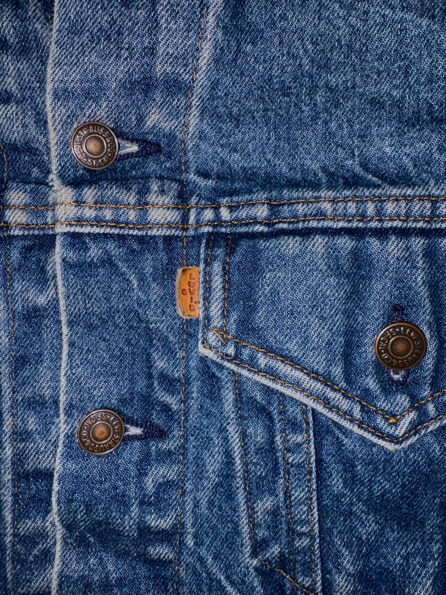 1980s Levi Type 3 Jacket - Leather Tab