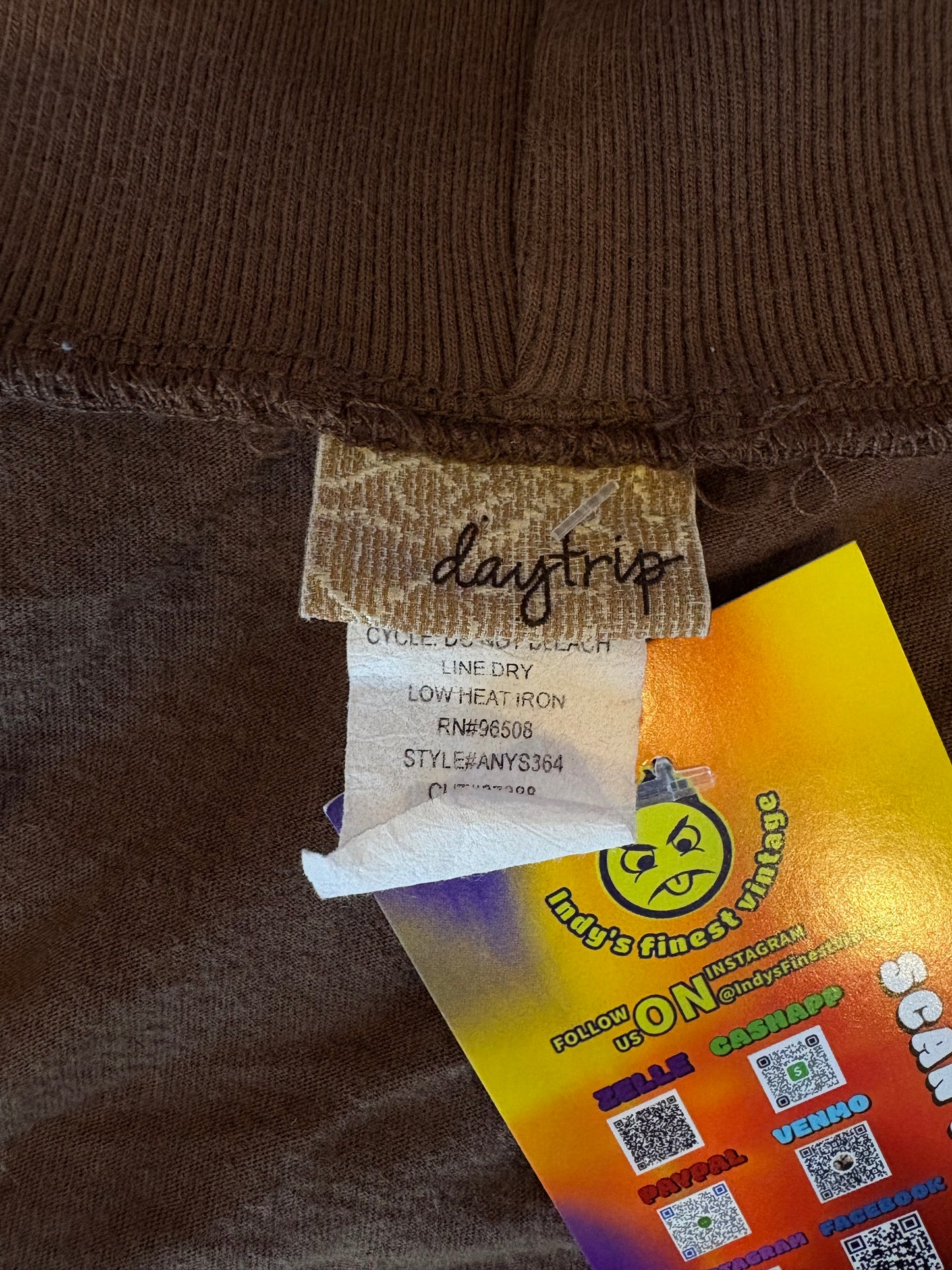 Y2K Brown Hooded Top