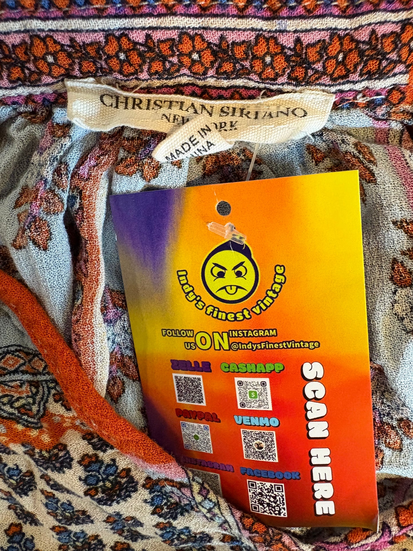 Y2K Christian Siriano Patchwork Top