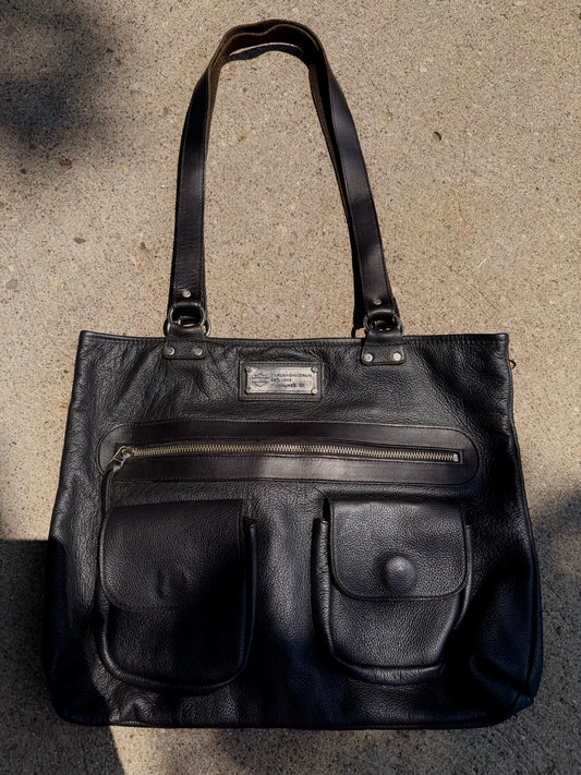 HARLEY DAVIDSON LEATHER TOTE BAG