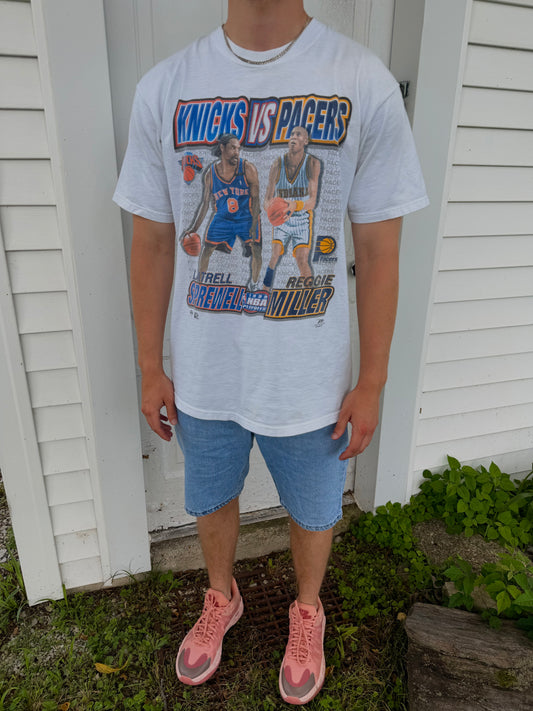 1999 PACERS VS. KNICKS PLAYOFFS WHITE TSHIRT