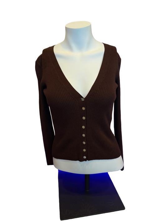 Y2K Button-Up Sweater