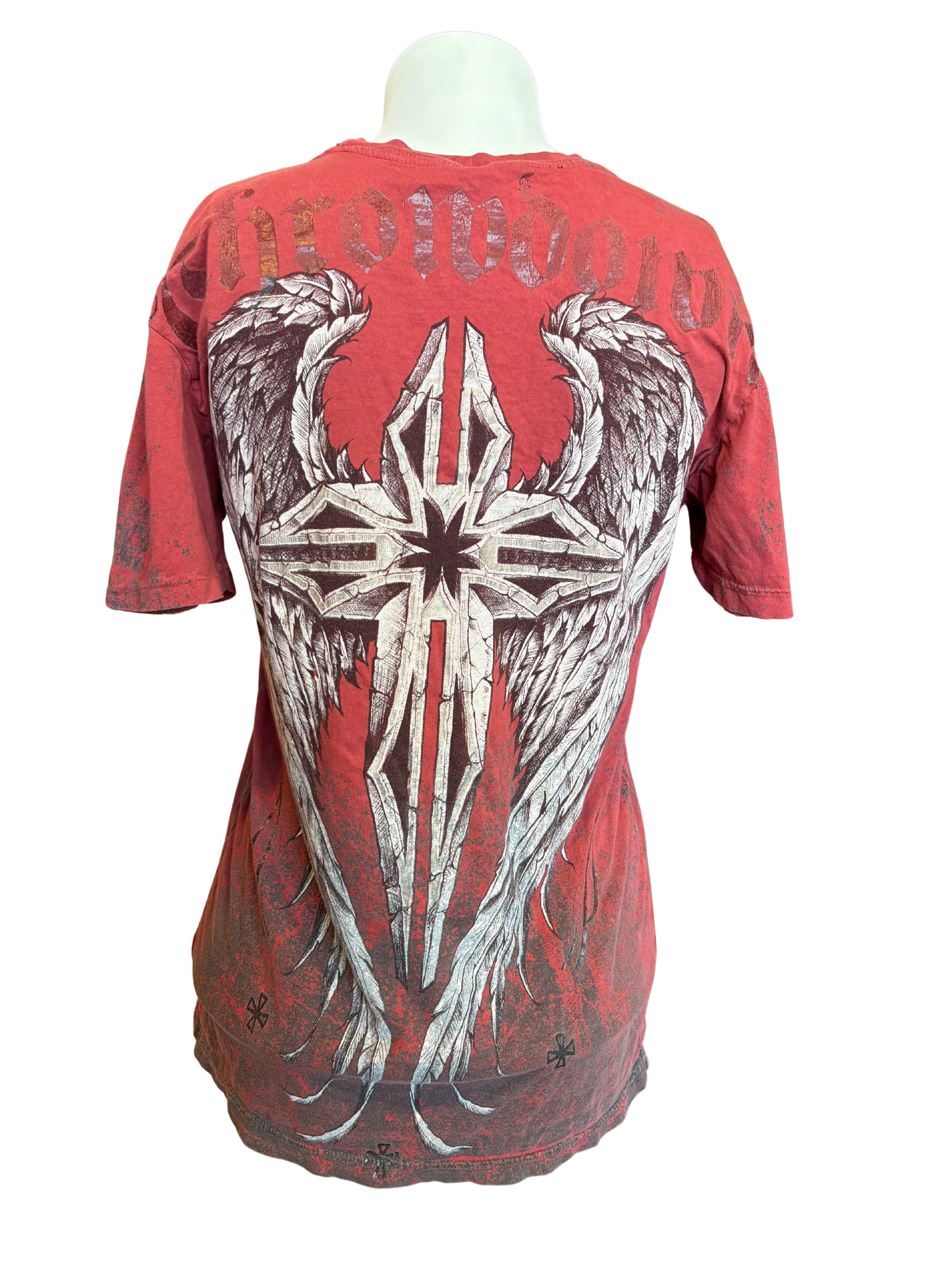 Y2K Red Cross Graphic T-Shirt