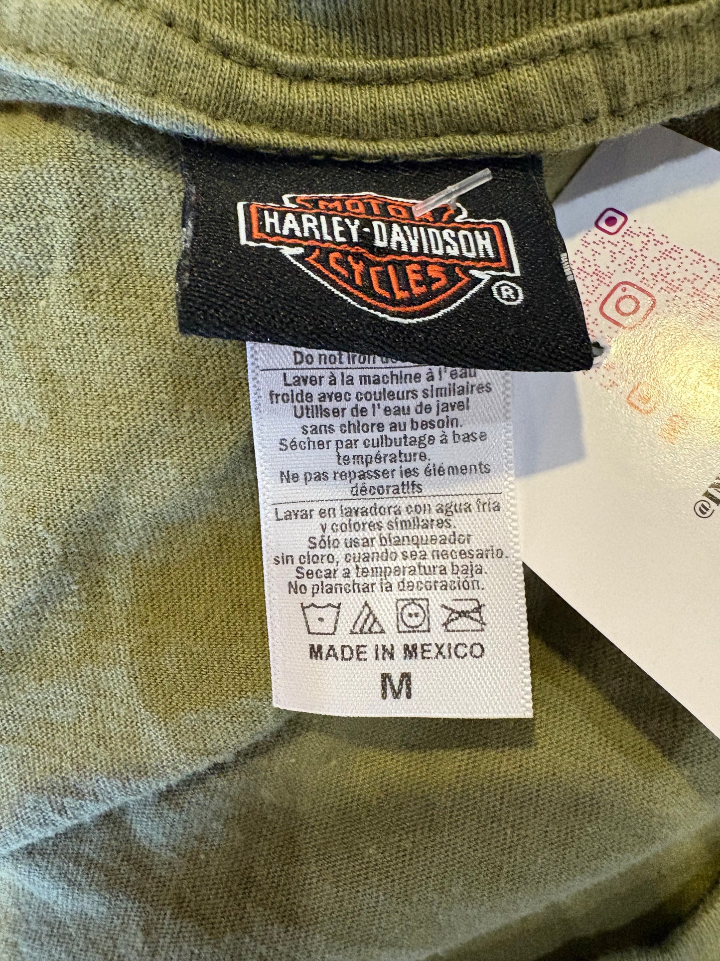 Y2K Harley Davidson V-Neck Cut Off T-shirt